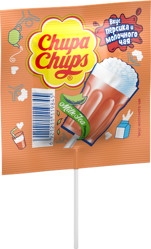 Карамель CHUPA CHUPS Milk Foam Tea, 15г, фото