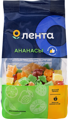 Цукаты ЛЕНТА Ананас, 150г, детальное фото