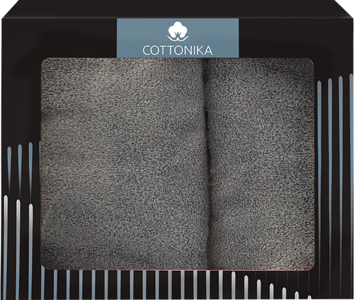 Набор махровых полотенец COTTONIKA Arctic 50х70см и 70х120см, Арт. НрArctic2, 2шт, крупный план