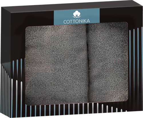 Набор махровых полотенец COTTONIKA Arctic 50х70см и 70х120см, Арт. НрArctic2, 2шт, фотография