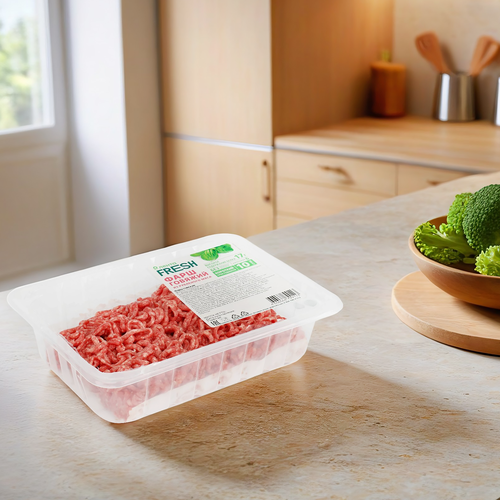 Фарш говяжий ЛЕНТА FRESH, 400г, крупный план