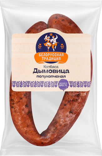Колбаса полукопченая БЕЛОРУССКАЯ ТРАДИЦИЯ Дымовица, высший сорт, весовая, детальное фото