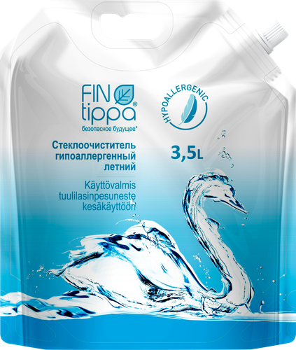 Стеклоочиститель летний FIN TIPPA гипоаллергенный, 3.5л, картинка
