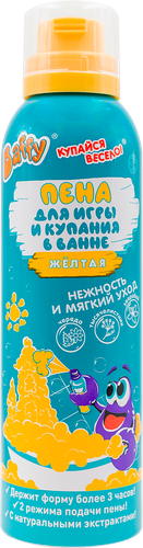Пена для купания BAFFY 4 цвета, 200мл, крупный план