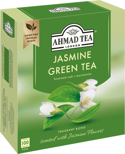 Чай зеленый AHMAD TEA с жасмином, 100пак, фото