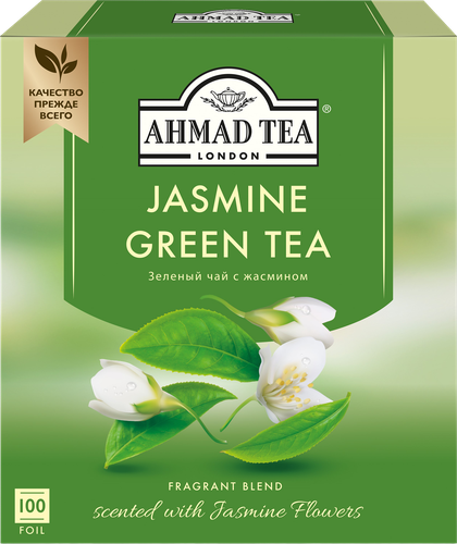 Чай зеленый AHMAD TEA с жасмином, 100пак, фотография