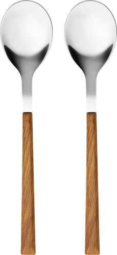 Набор ложек чайных HOMECLUB Wood, нержавеющая сталь, пластик, Арт. SF190927, детальное фото
