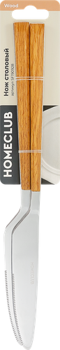 Набор ножей столовых HOMECLUB Wood, нержавеющая сталь, пластик, Арт. SF190928, вид