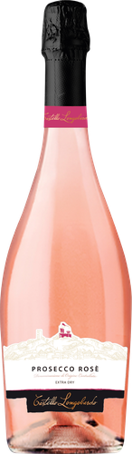 Вино игристое CASTELLO LONGOBARDO Prosecco Rose розовое брют, 0.75л, фото