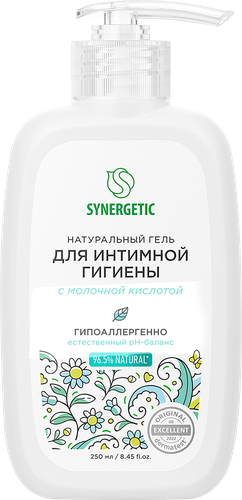 Гель для интимной гигиены SYNERGETIC Натуральный, 250мл, фото