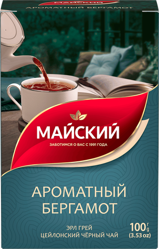 Чай черный МАЙСКИЙ Ароматный бергамот, 100г, фотография
