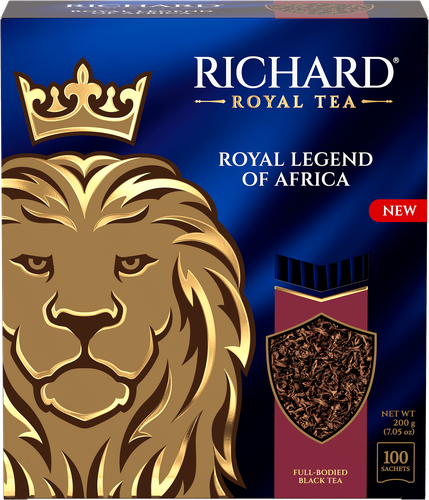 Чай черный RICHARD ROYAL Legend of Africa, 100саш, детальное фото
