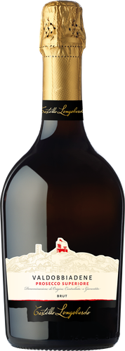 Вино игристое CASTELLO LONGOBARDO Prosecco Valdobbiadene Superiore белое сухое, 0.75л, картинка