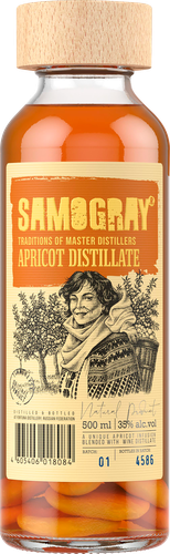 Настойка SAMOGRAY Абрикосовая 35%, полусладкая, 0.5л