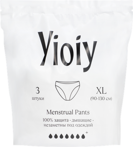 Прокладки-трусики гигиенические YIOIY L–XL, 3шт, фотография