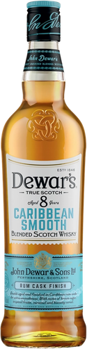 Виски DEWAR'S Caribbean Smooth Шотландский купажированный 8 лет 40%, 0.7л, изображение