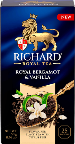 Чай черный RICHARD ROYAL Bergamot&Vanilla, 25саш, детальное фото
