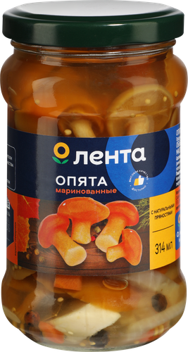 Опята маринованные ЛЕНТА, 314мл, фотография