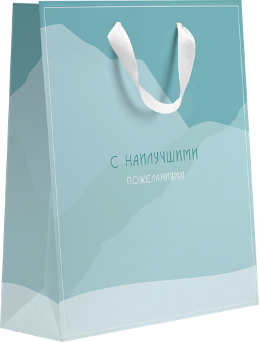 Пакет подарочный ПАКЕТИКО Arctic, 31,5х25,5х11см, Арт. LV, детальное фото