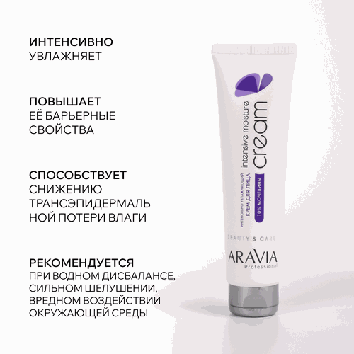Крем для лица ARAVIA PROFESSIONAL Intensive Moisture с мочевиной, 150мл, детальное фото