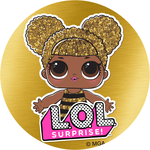 Шоколад молочный L.O.L. Surprise, в форме медали, 4,5г, крупный план