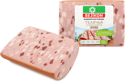 Колбаса вареная ВЕЛКОМ Телячья, 400г, фотография