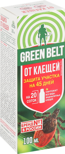 Средство для защиты участка от клещей Green Belt концентрат, 100мл, вид