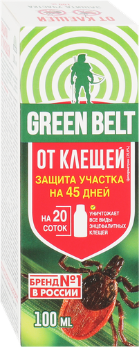 Средство для защиты участка от клещей Green Belt концентрат, 100мл, изображение