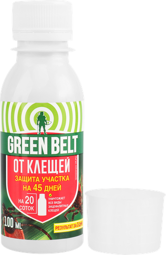 Средство для защиты участка от клещей Green Belt концентрат, 100мл, картинка