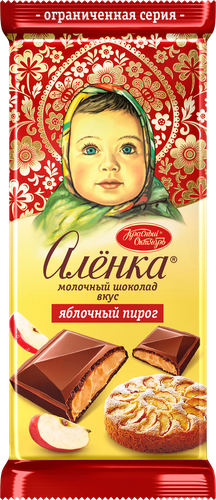 Шоколад молочный АЛЕНКА Яблочный пирог, вид