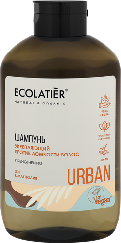 Шампунь ECOLATIER Ши&магнолия укрепляющий, против ломкости волос, 600мл, фотография