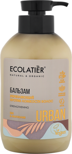Бальзам для волос ECOLATIER Против ломкости волос, Ши&магнолия, укрепляющий, 400мл, вид