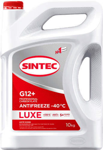 Антифриз SINTEC Luxe G12+ красный до -40, 10кг, изображение