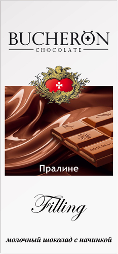 Шоколад BUCHERON Filling&nbsp;с&nbsp;начинкой&nbsp;пралине, 85г, картинка