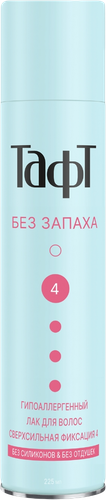 Лак для волос ТАФТ Без запаха, сверхсильная фиксация, 225мл, фото