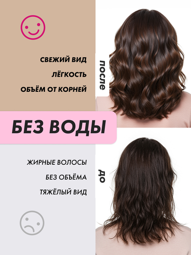 Шампунь сухой для волос ПРЕЛЕСТЬ PROFESSIONA Invisiwear подкрашивающий для брюнеток, 200мл, фотография