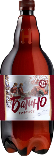 Пиво светлое МЕДНЫЙ ВЕЛИКАН Батино крепкое фильтрованное пастеризованное, 8,1%, 1.15л