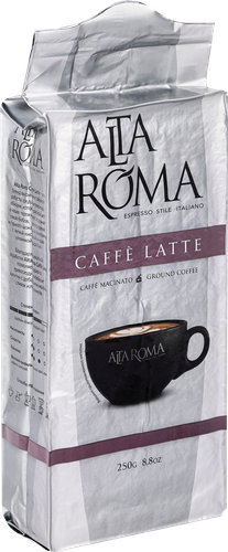 Кофе молотый ALTA ROMA Caffe Latte, 250г, детальное фото