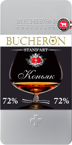 Шоколад горький BUCHERON с коньяком, 100г, фото