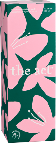 Шампунь-гель для волос и тела детский THE ACT 2в1 Гипоаллергенный, 400мл, крупный план