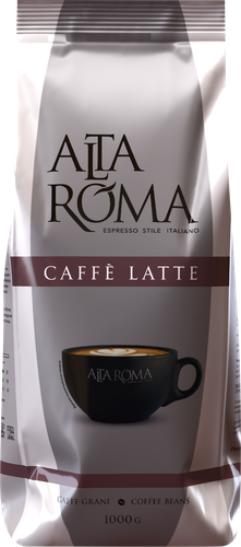 Кофе зерновой ALTA ROMA Caffe Latte, 1кг, вид