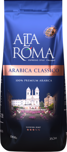 Кофе зерновой ALTA ROMA Arabica Classico, 1кг, вид