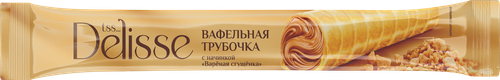 Трубочка вафельная DELISSE с начинкой вареная сгущенка, с змж, 70г, изображение