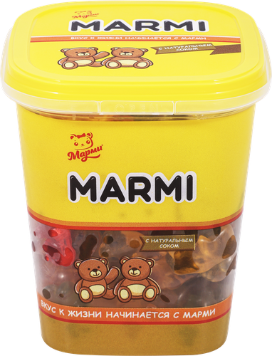 Мармелад жевательный МАРМИ с соком в форме мишки, 250г, детальное фото