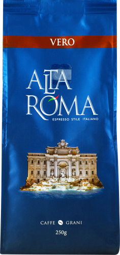 Кофе зерновой ALTA ROMA Vero арабика, робуста, 250г, детальное фото