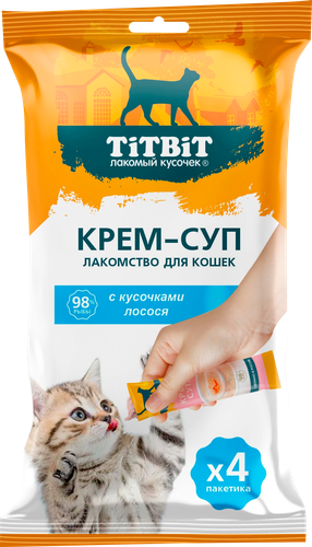 Лакомство для кошек TITBIT Лосось, 40г, фотография