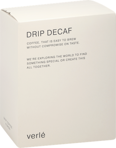 Кофе молотый VERLE Decaf Drip Box натуральный, 66г, крупный план