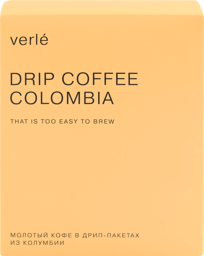 Кофе молотый VERLE Colombia Drip Box натуральный, 66г, изображение