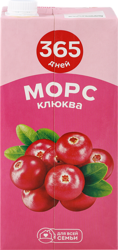 Морс 365 ДНЕЙ Клюквенный, 2л, фотография