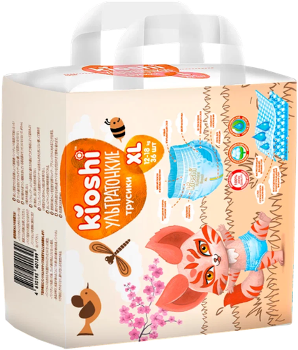 Подгузники-трусики KIOSHI Ультратонкие XL 12–18кг, 36шт, вид